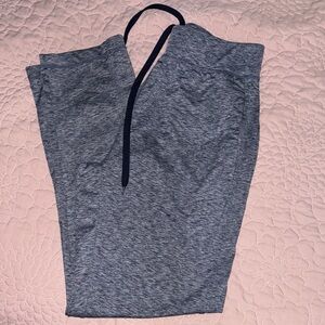 Pony Men's Heather Gray Joggers with Black Drawstring